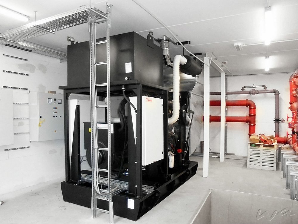 500 kVA-Sicherheitsstromversorgung mit Deutz Motor nach DIN 6280-13 für VDS-Sprinklerpumpen