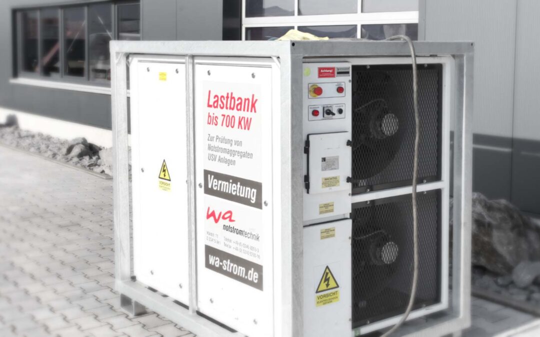 Mobile Lastbank 700 KW zum Testen von Netzersatzanlagen