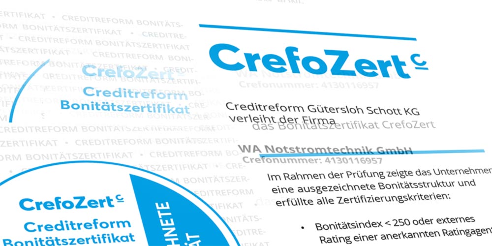 Creditreform Crefozert WA Notstromtechnik GmbH