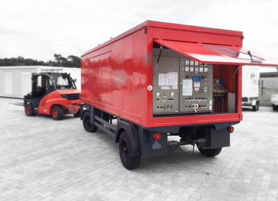 Mobile geprüfte grbrauchte Netzersatzanlage 250 kVa mit MAN Motor D 2866 LE