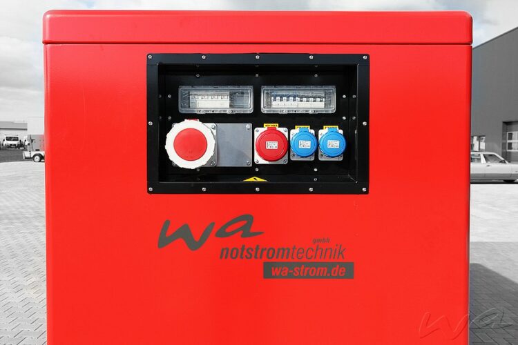 Steckdosenpanel 63 Ampere mit RCD