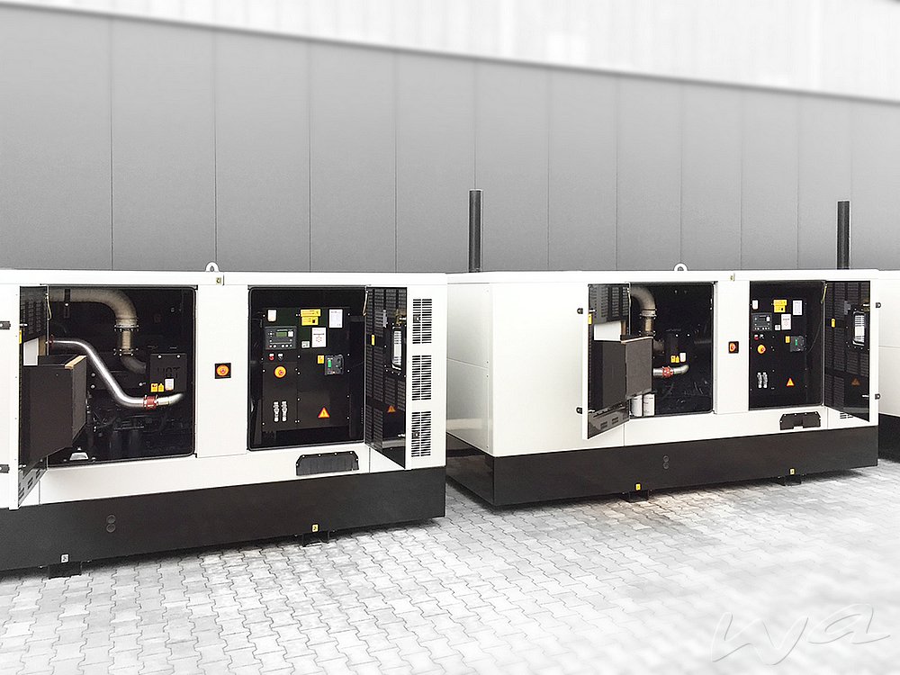 3 x 350 kVA Iveco Kompaktaggregat zur Ersatzstromversorgung bei Netzausfall