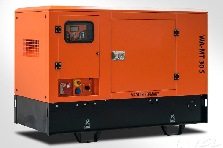 Schallgedämmte Notstromaggregat mit Mitsubishi Motor zur Ersatzstromversorgung bei Stromausfall