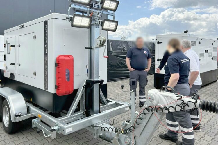 Schulung und Einweisung einer Notstromanlage für das DRK