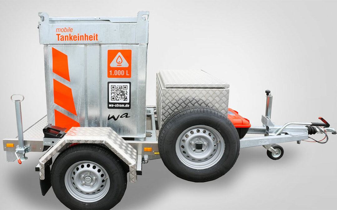 BE Führerschein Tankanhänger Diesel 990 Liter mobile Dieseltankanlage mit ADR & DIBt-Zulassung für NEA- und Baustellenbetankung