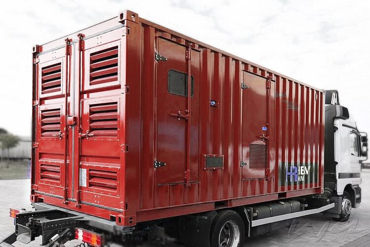 20 Ft. Containeraggregat zur Ersatzstromversorgung bei Stromausfall mit Volvo Motor 700 kVA